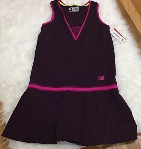 NEW BALANCE Tournament Dress Tennis SZ Medium Purple/Pink NB DRY NWT~Faint Stain