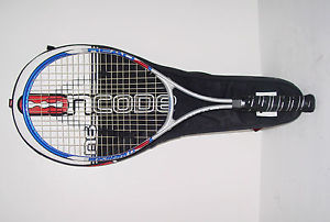 WILSON Ncode N6 Oversize Tennis Racket + Case 4 1/2 Grip 4 3/8 - GREAT CONDITION