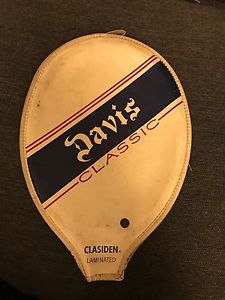 vintage davis tennis racket cover