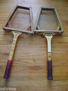 Vintage WILSON TONY TRABERT /JACK KRAMER Wood Tennis Racquet w/  Wood Press