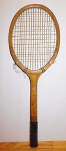 Vtg 1930s Wilson Model A Ellsworth Vines Wood Tennis Racquet Racket 27"