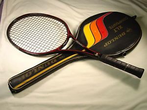 Vintage Dunlop XLT Composite Tennis Racquet 4-1/4" with Case