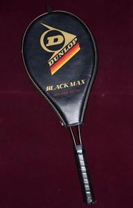 Dunlop Black Max Mid-Size Metal Composite Tennis Racquet Racket 4-1/2" 4.5" Grip
