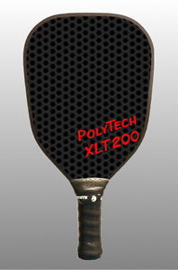 Pickleball Paddle - XLT200 Black with Red Letters -Extra Large Sweet Spot