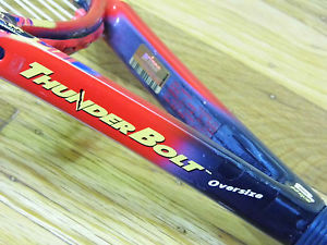 NEW STRINGS Prince Longbody ThunderBolt 900pl Oversize Racket 4 3/8" TT Bolt L3
