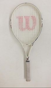Vintage Wilson Ceramic Comp 110 High-Beam Series Tennis Racquet w/4 3/8" Grip