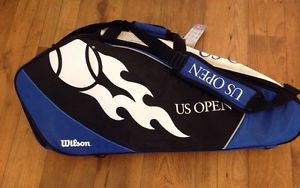 New Wilson US Open Duffel Bag Black/Blue