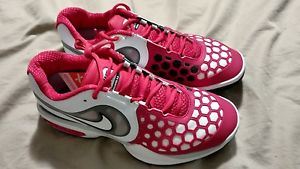 nike courtballistec 4.3 red tennis shoe brand new men sz 9.5 Federer Nadal vapor