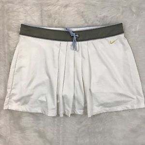 NIKE  DRI-FIT Tennis Skirt Skort Shorts WHITE MEDIUM (8-10) EUC