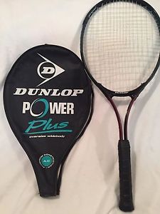 Dunlop Power Plus Series Aluminium Oversize 27" Tennis Racket W/Cover