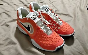 nike courtballistec 4.3 orange tennis shoe brand new men sz 9.5 Federer Nadal
