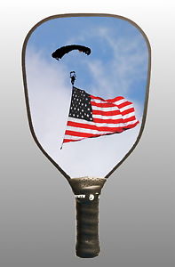 Pickleball Paddle - T200 Black Knight with Flag - Extra Large Sweet Spot