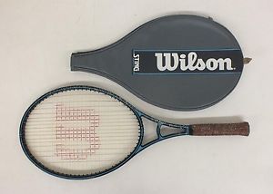 Vintage Wilson Sting Largehead Graphite Tennis Racquet w/4 31/2" Grip & Case