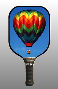 Pickleball Paddle - W400 Hot Air Balloon - Extra Large Sweet Spot
