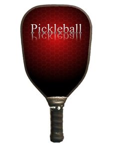 Pickleball Paddle -Chrome Letters with Large Red Sweetspot