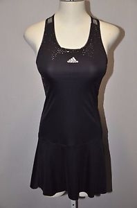 New Youth Girls Adidas Tennis Dress Black Size Large - Unique!