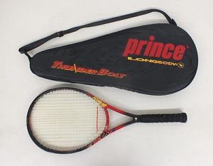 Prince Thunderbolt Longbody 115 Sq In Tennis Racquet w/4 5/8" Grip & Case MINTY