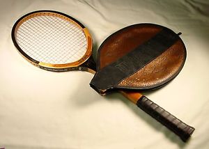 Wilson Advantage Wood Wooden Tennis Racquet w/ Cover 4-1/2"