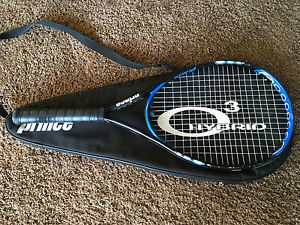 PRINCE O3 HYBRID SHARK MIDPLUS TENNIS RACQUET (4 3/8) and Case