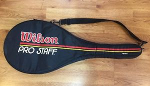 Wilson Pro Staff Midsize St Vincent Tennis Racquet Empty Carry Case Cover EXC