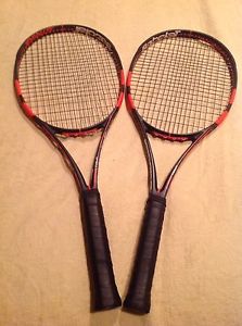 2 Used Babolat Pure Strike 98 Tour Model (18 x 20) - Strung With RPM Blast 18ga