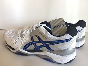 NEW Asics Gel Resolution 6 White/Blue size 9.5