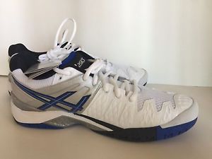 NEW Asics Gel Resolution 6 White/Blue size 11
