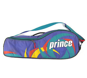 Prince Tennis Racquet Case Purple Multicolor Vintage 90s Bag for 2 Racquets