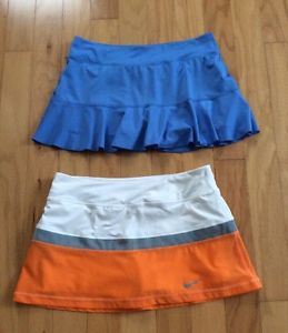 Lot 2 Women's Nike Dri-Fit Tennis Running Athletic Skirt/Skort/Shorts SZ M