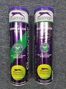 2 Slazenger Wimbledon Tennis Bal