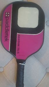 Paddletek Bantam TS-5 Raspberry Pickleball Paddle USED