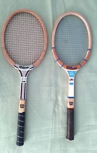 2 Vintage Wilson Tennis Rackets From The 1970's
