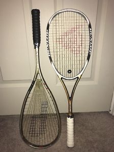 Lot of (2) Squash Racquets - Prince TT Sovereign & Dunlop AeroGel
