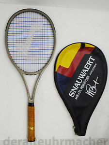 * SNAUWAERT Mikael Pernfors Autograph * Belgium strung racket in cover Excellent