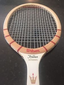 Wilson Jack Kramer Autiograph Speed Flex Fiber Face Light 4 5/8 Cover Very Nice!