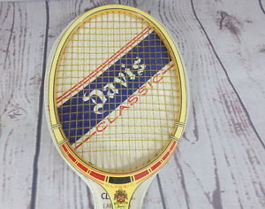 Vintage Tad Davis Classic Wood Tennis Racket Racquet w/ Cover custom made USA