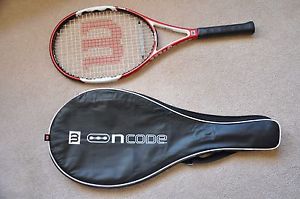 Wilson N code N Fury TWO 100 head 16x20 4 1/4 grip Tennis Racquet