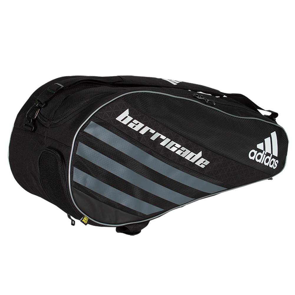 Barricade IV Tour 6 Pack Tennis Bag Black and Dark Silver