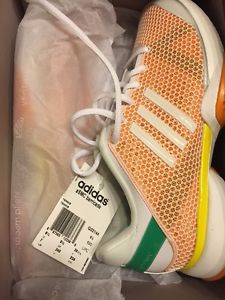 Adidas Stella McCartney Barricade 8 Womens Tennis Shoe Orange Green White Size 7