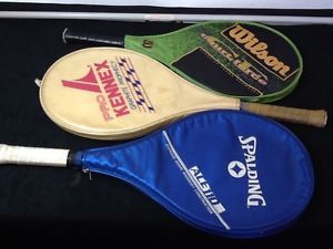 LOT OF 3 Tennis Rackets Pro Kennex-Spalding-Wilson (see pics & details)