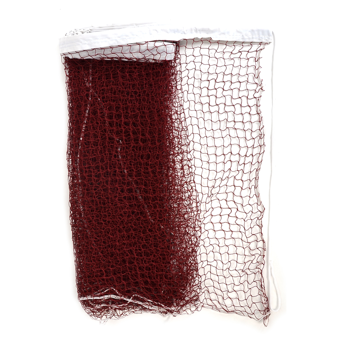 School Match Nylon White Trim Burgundy Braided Mesh Badminton Training Net