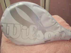 WILSON HOPE PINK AND WHITE TENNIS RACKET