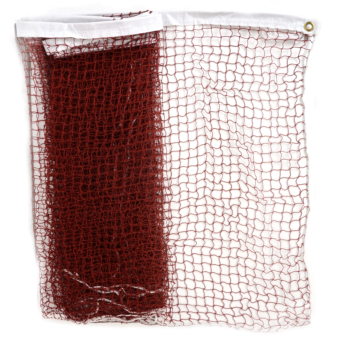 School Game Nylon White Trim Burgundy Braided Mesh Badminton Training Net