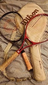 Tennis racket bundle with case (wilson, spalding)