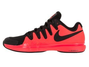 Nike Zoom Vapor 9.5 Tour Tennis Shoes Men Size 12 Black Hot Lava NEW 631458-801