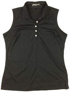 NIKE GOLF DRI-FIT Women's Black Sleeveless Shirt Top Size Large
