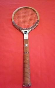 Vintage WILSON CHRIS EVERT AUTOGRAPH LIGHT 4 3/8 Wooden Tennis Racket