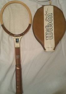 Wilson autograph Chris Evert Tennis Racket and Cover