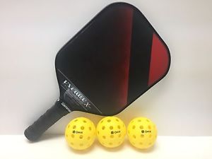 ENCORE X SERIES PICKLEBALL PADDLE WITH 3 ONIX PURE 2 BALLS FREE SHIPPING