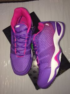 Prince Women's Tennis Shoes T22 Lite - Size 8 - New w Box - Purple/Pink Dots